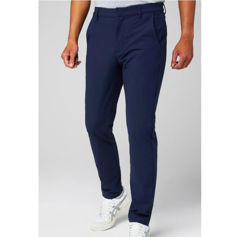 Fabletics The Don Trouser Men Performance Stretch Athletic Navy Golf Leisure L